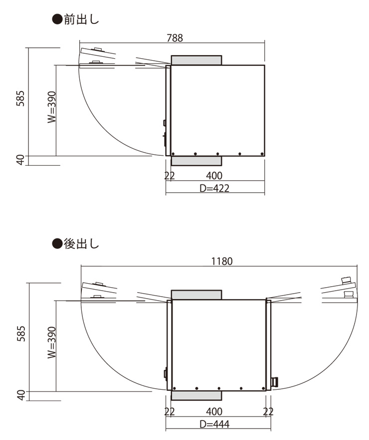 コルディアラックILS80 コルディア 開き方向