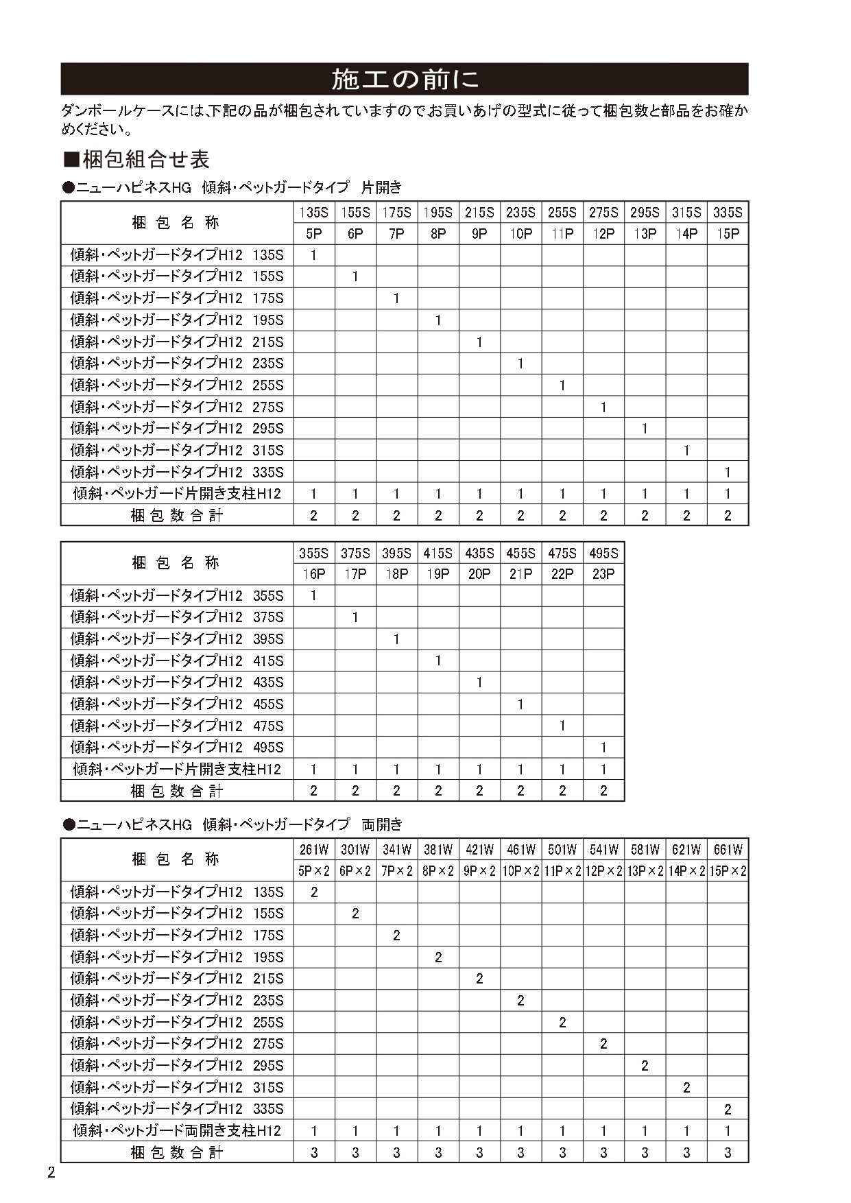 ニューハピネスHG 傾斜・ペットガードタイプ 施工説明書_page-0002