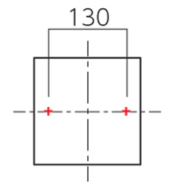 パルスTP-12・TP-22_ボルト取付ピッチ