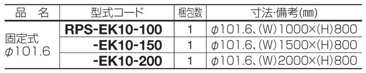 レコポールS EK10 型式・寸法