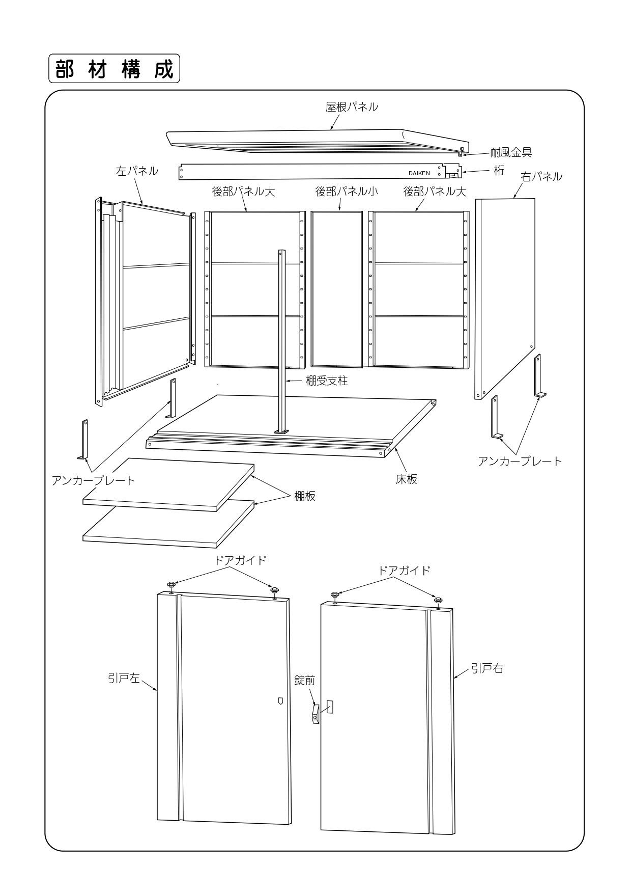 小型物置DM-GY型 施工説明書_page-0002