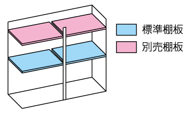 小型物置DM－GY157 棚板